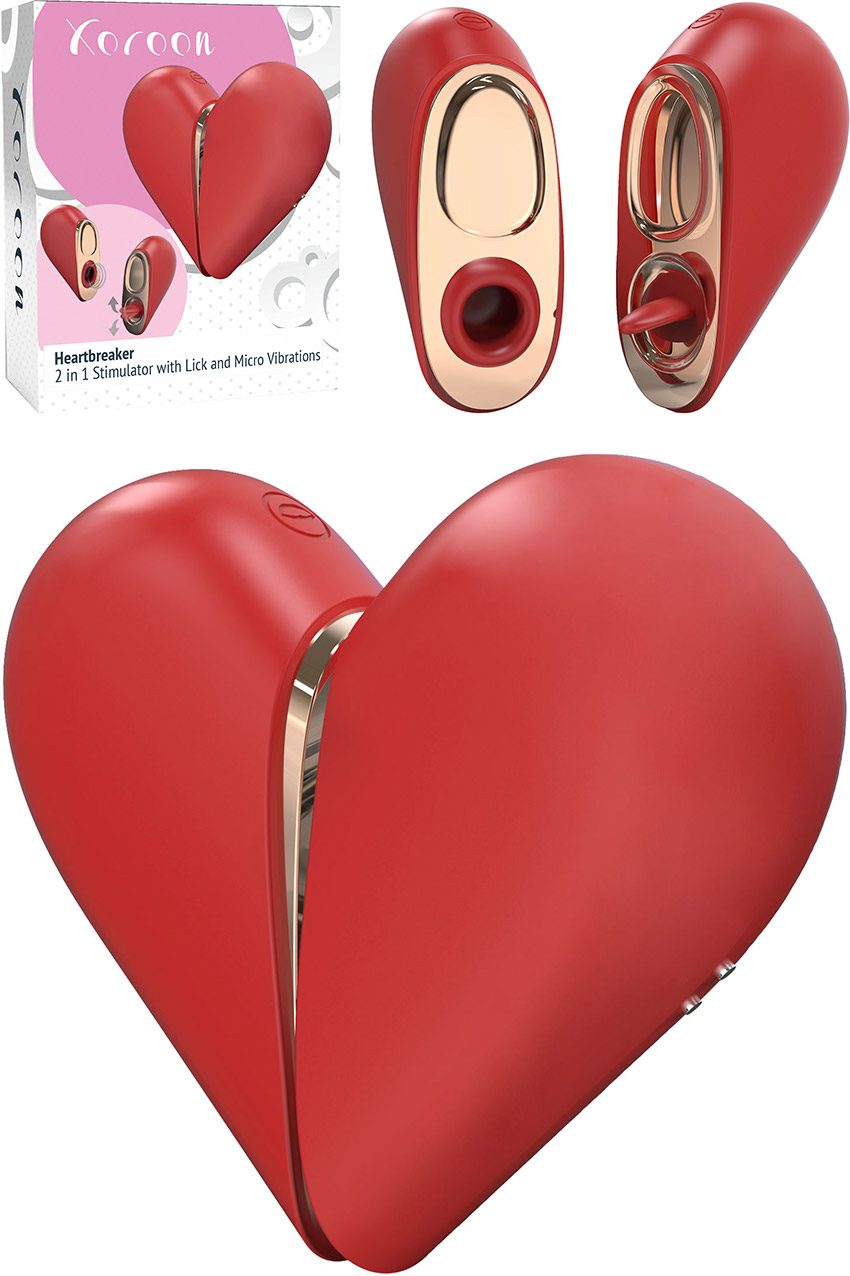 Xocoon Heartbreaker | Oszillierende Zunge und Nippel-Sauger | 8 Modi