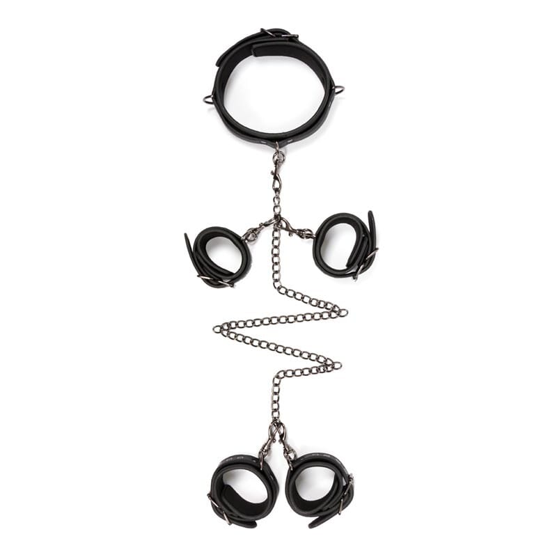 Coffret BDSM EasyToys | Collier, menottes et attaches pour chevilles