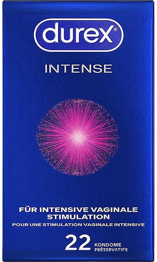 Durex Orgasm Intense | Préservatif nervuré & perlé avec gel stimulant