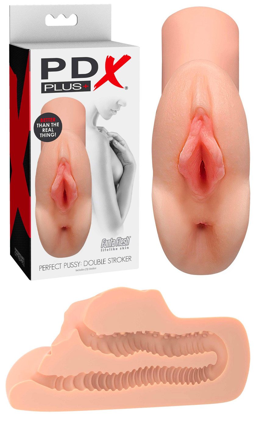 Pipedream PDX Plus Perfect Pussy Double Stroker | Masturbator