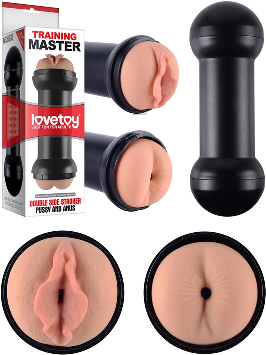 LoveToy Training Master | Masturbator mit 2 Öffnungen | Vagina + Anus