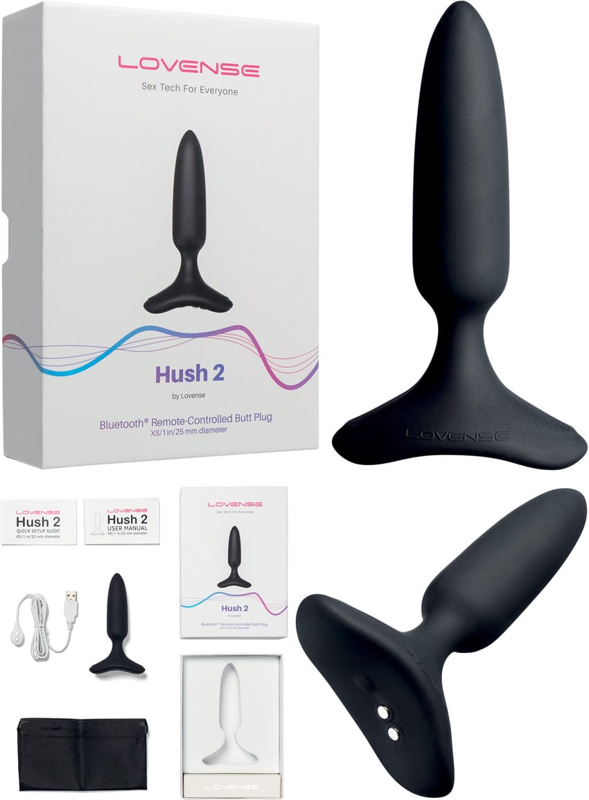 Lovense Hush 2 | Plug anal vibrant contrôlable à distance