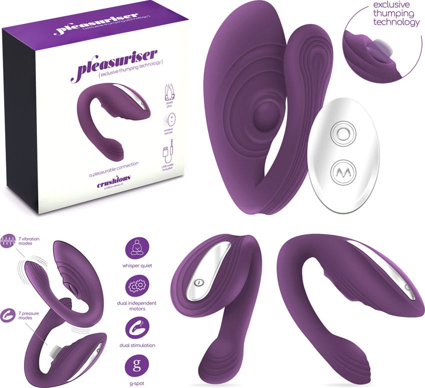 Crushious Pleasuriser | Sextoy für Paare | Doppelte Stimulierung