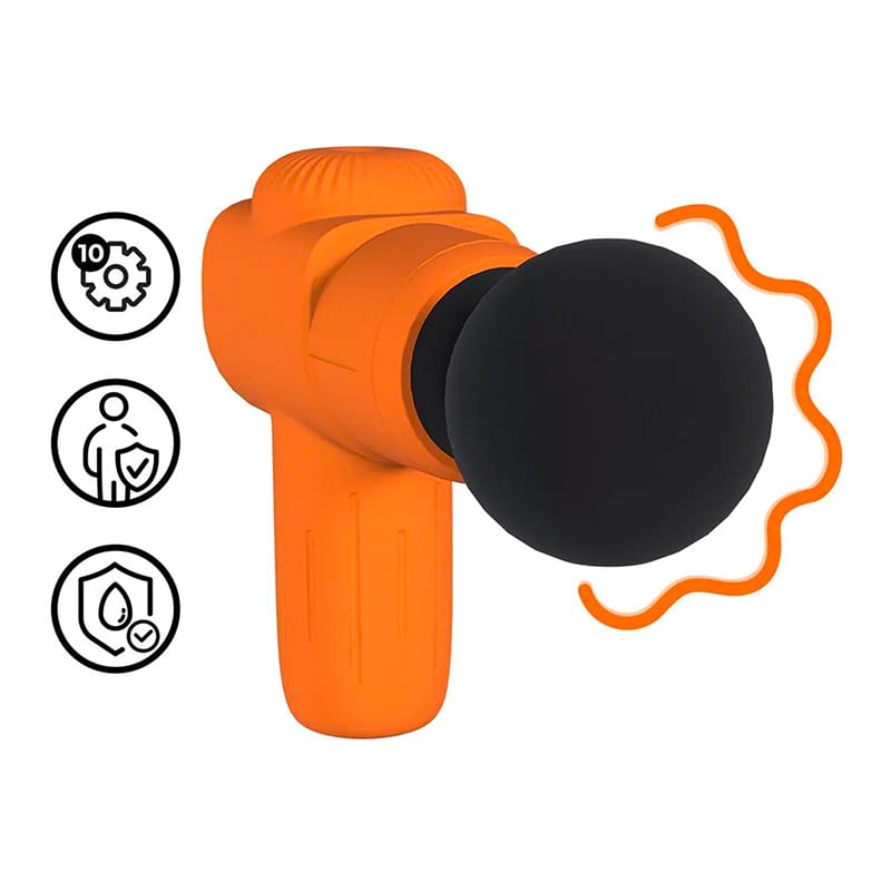Loveline Microboost | Pistolet de massage rechargeable | 10 modes | Orange