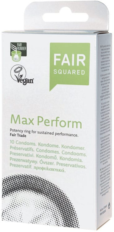 Fair Squared Max perform | Préservatifs avec anneau pénien | 10 pces