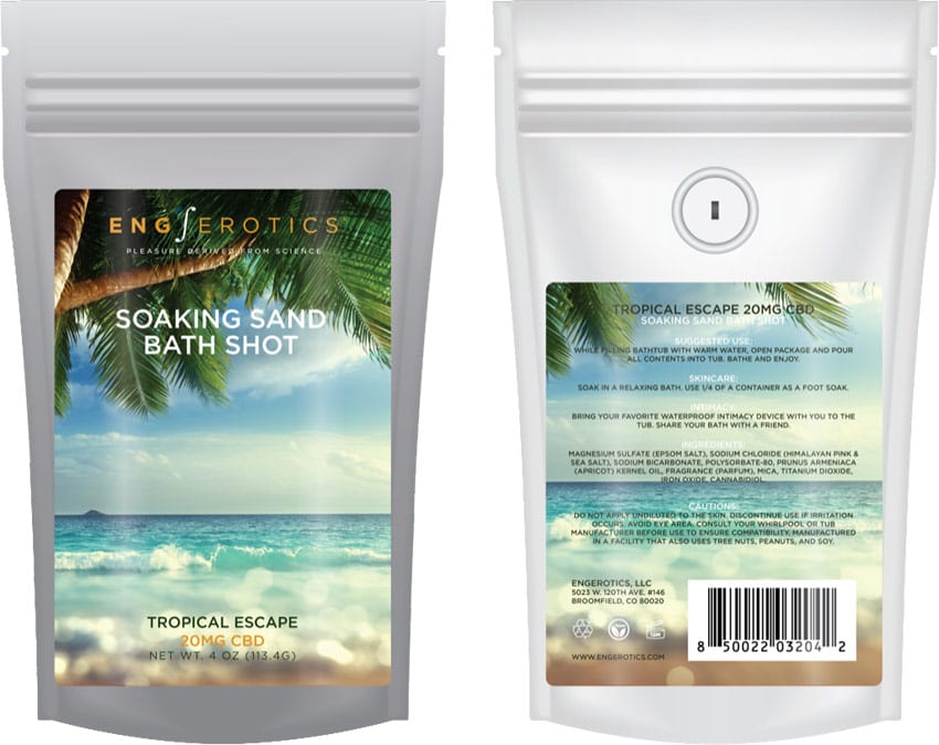 EngErotics Soaking Sand Bath Shot Tropical Escape | Badesalz aus CBD