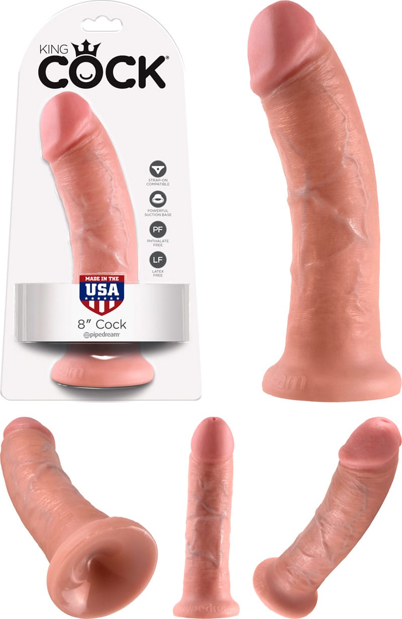 King Cock 19 cm. Penis-Imitation 8" Online Kaufen - Kiss Kiss