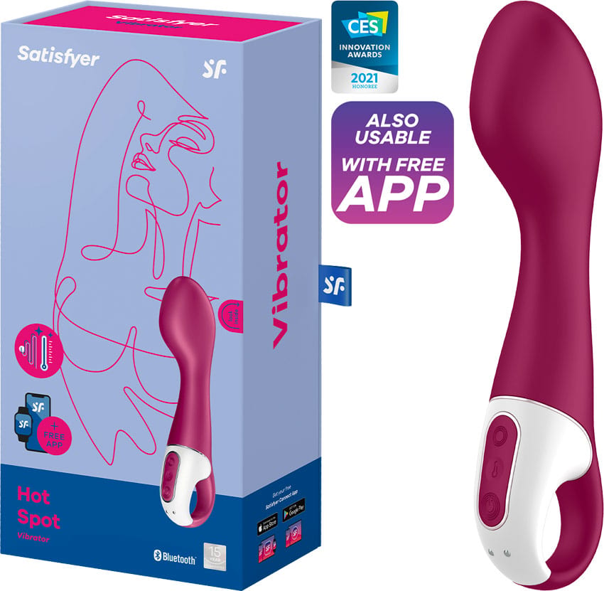 Satisfyer Hot Spot | Vibromasseur point G chauffant et connecté