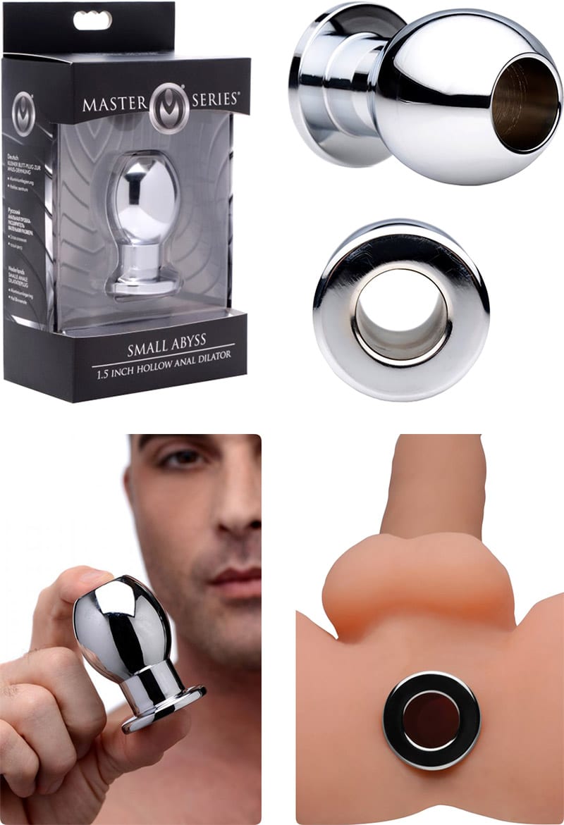 Master Series Abyss | Kleiner hohler Analplug | 100 % Aluminium