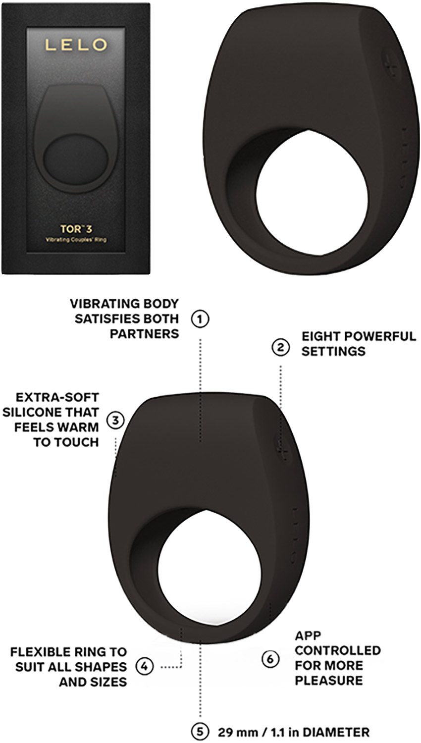 LELO Tor 3 | Anneau vibrant