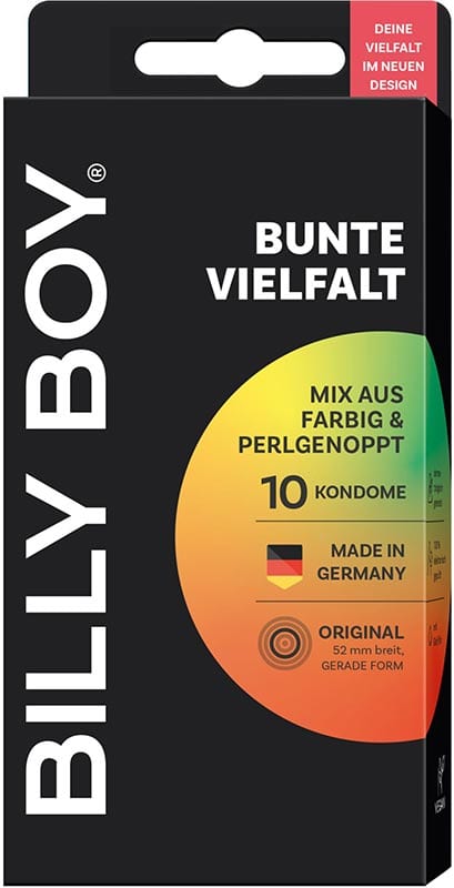 Billy Boy Bunte Vielfalt | 10 préservatifs aromatisés et texturés