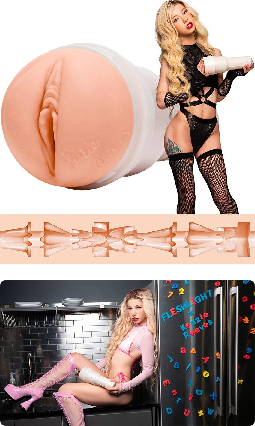 Fleshlight Kenzie Reeves Cream Puff | Masturbateur réaliste pour homme