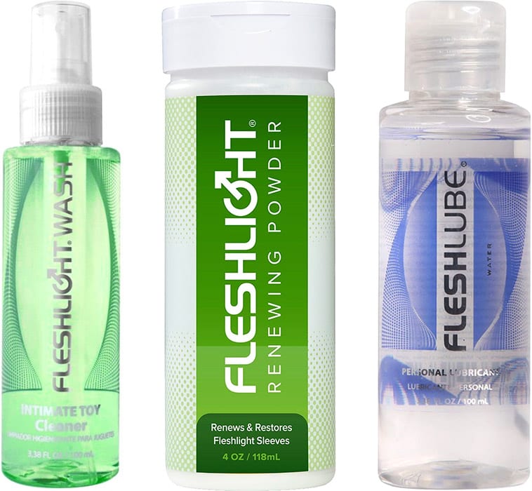 Fleshlight & Fleshjack Care Pack - Kit d'entretien pour masturbateur