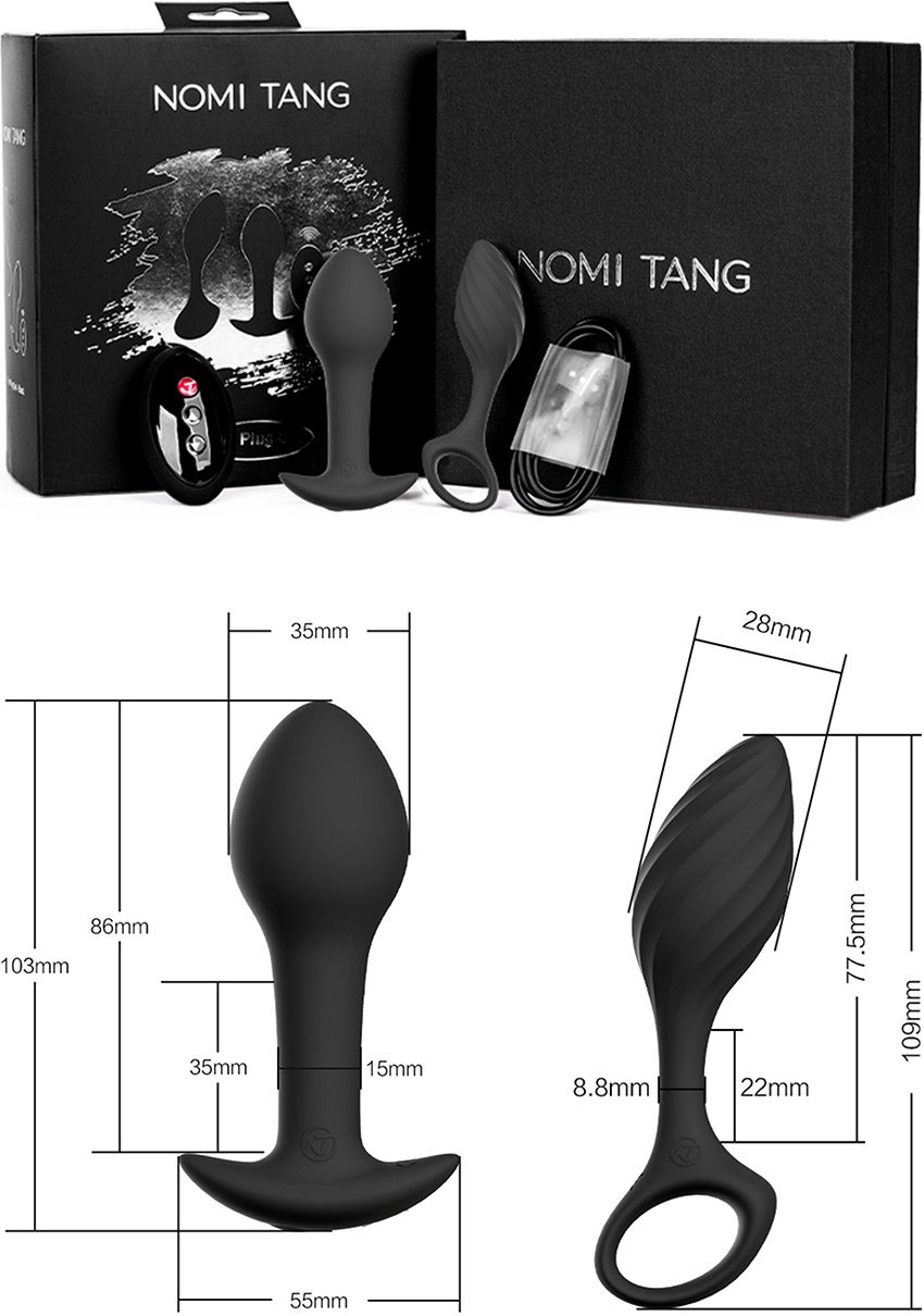 Nomi Tang Fun Plug Set | Set mit 2 Plugs, davon 1 ferngesteuert