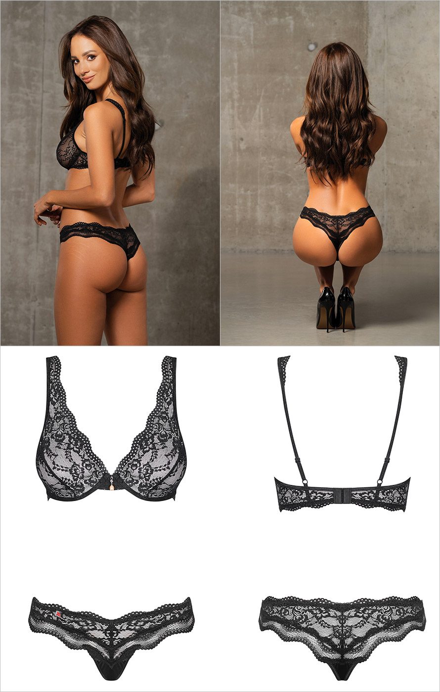 Obsessive Luvae | Zweiteiliges Set aus floraler Spitze