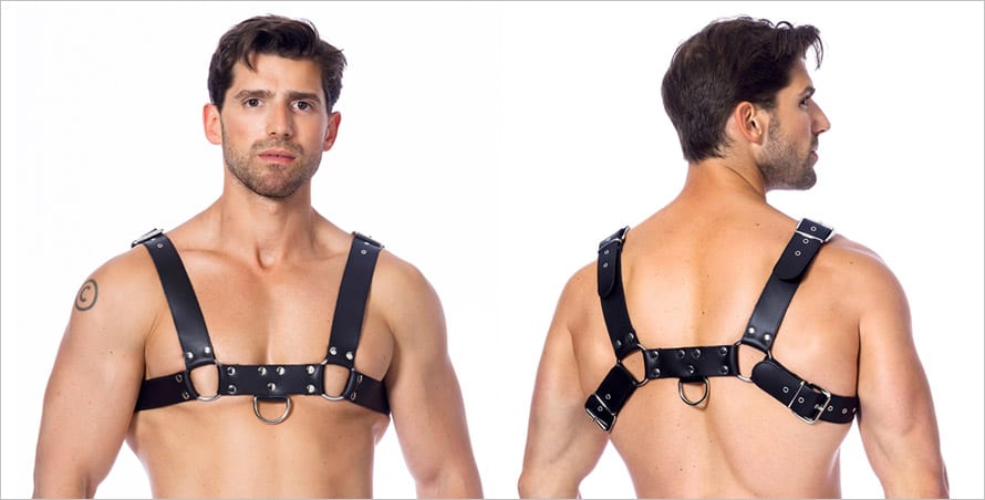 Rimba | Lederharness für Männer mit Schnallen | Einstellbar (M/XL)