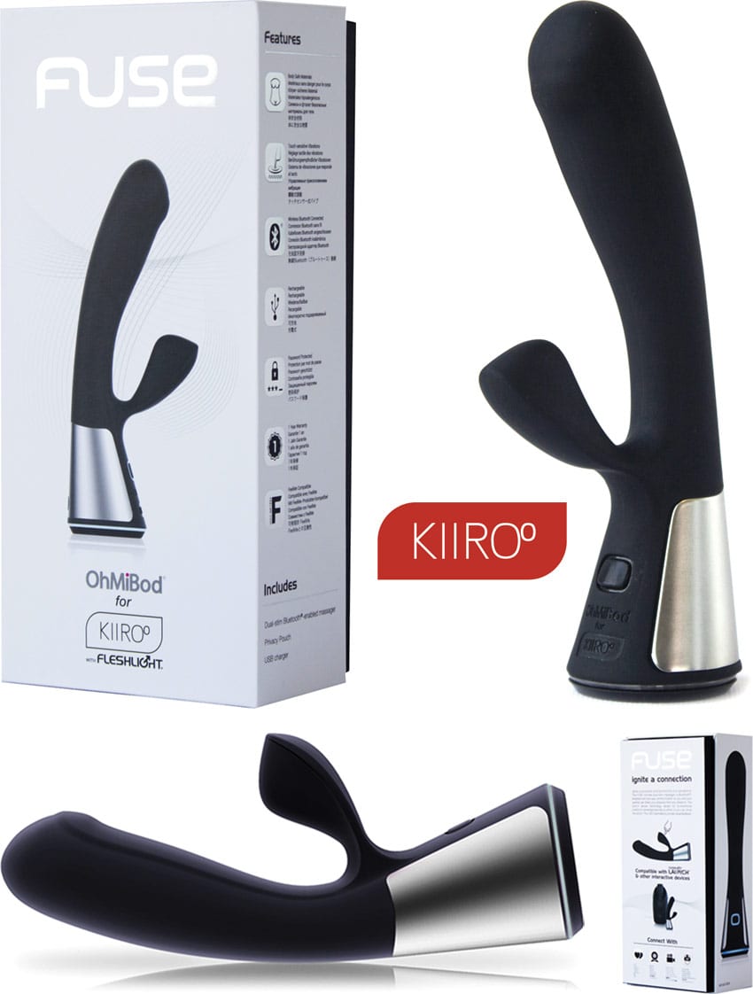 OhMiBod Fuse | Vibromasseur rabbit | Connecté et interactif (Kiiroo)
