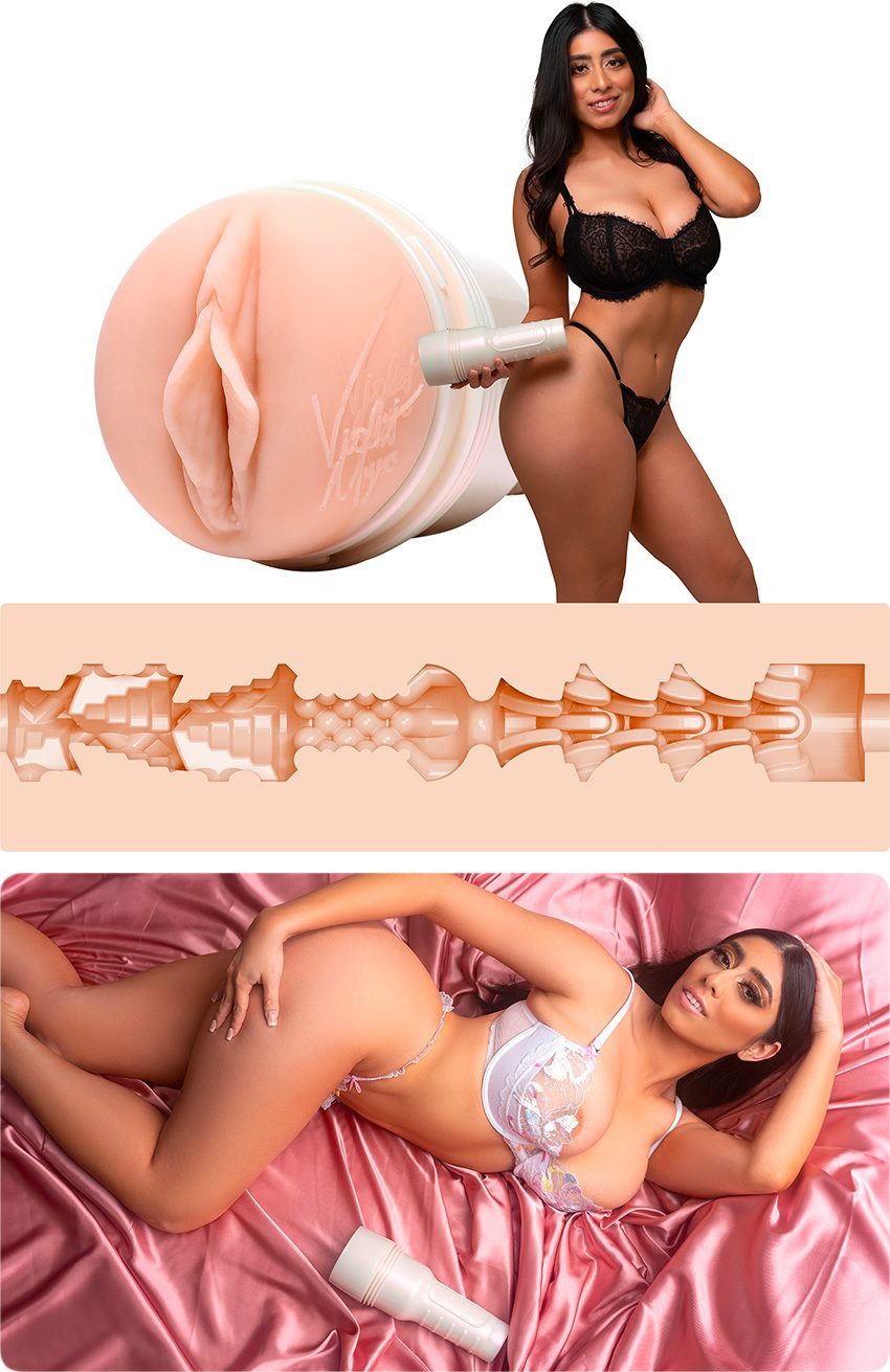 Fleshlight Violet Myers Waifu | Masturbateur réaliste d'actrice X