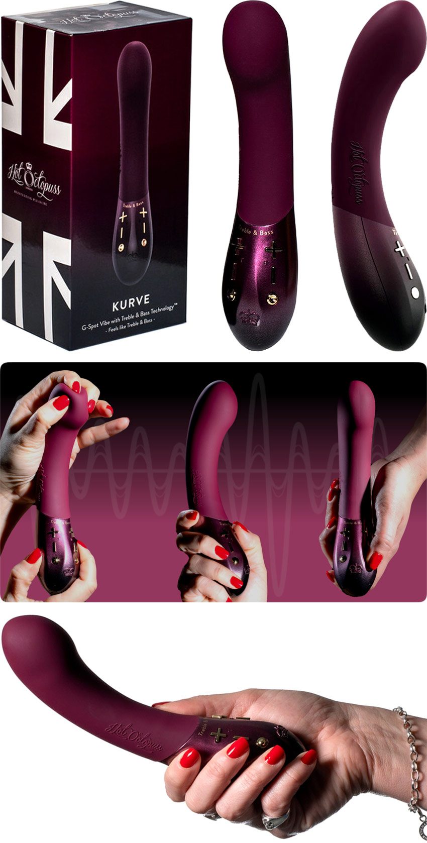 Hot Octopuss Kurve | Vibromasseur idéal pour stimuler le point G