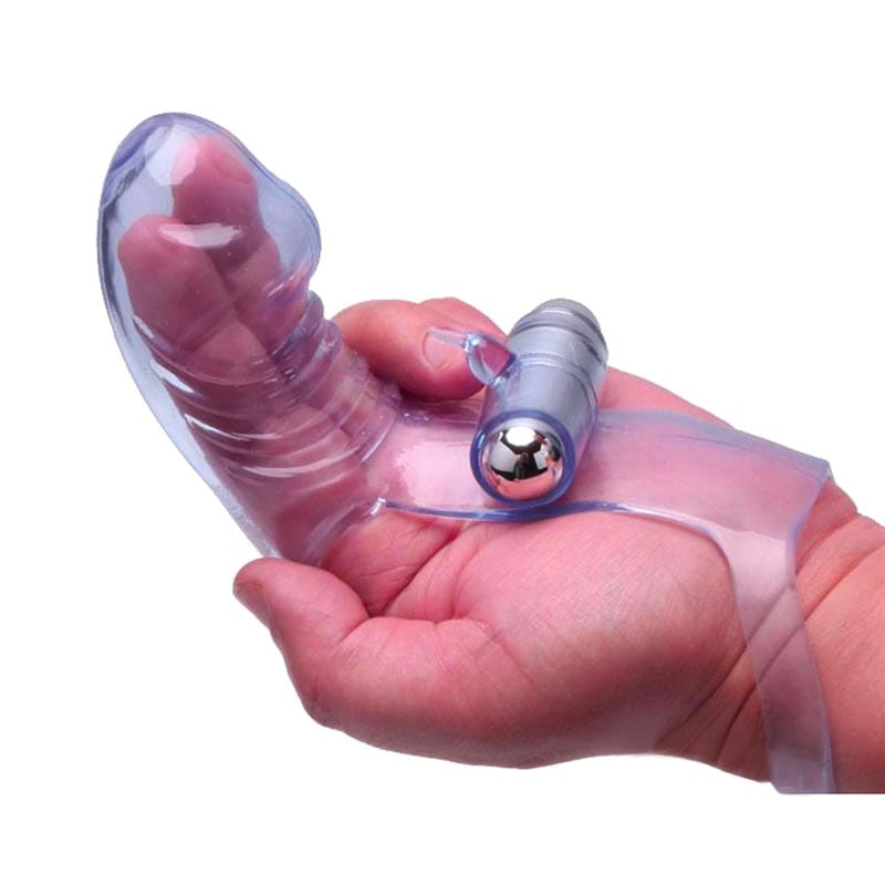 Vibro Finger Phallic | Stimulations- und Vibrationshülle für 2 Finger