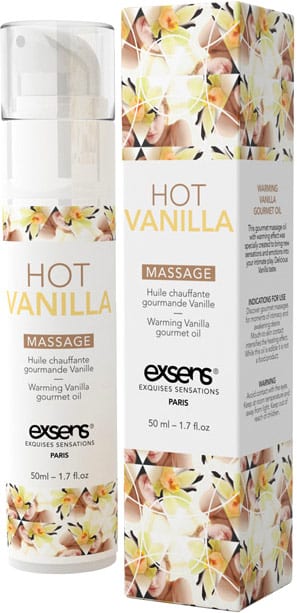 Huile de massage chauffante & gourmande Exsens - Vanille - 50 ml