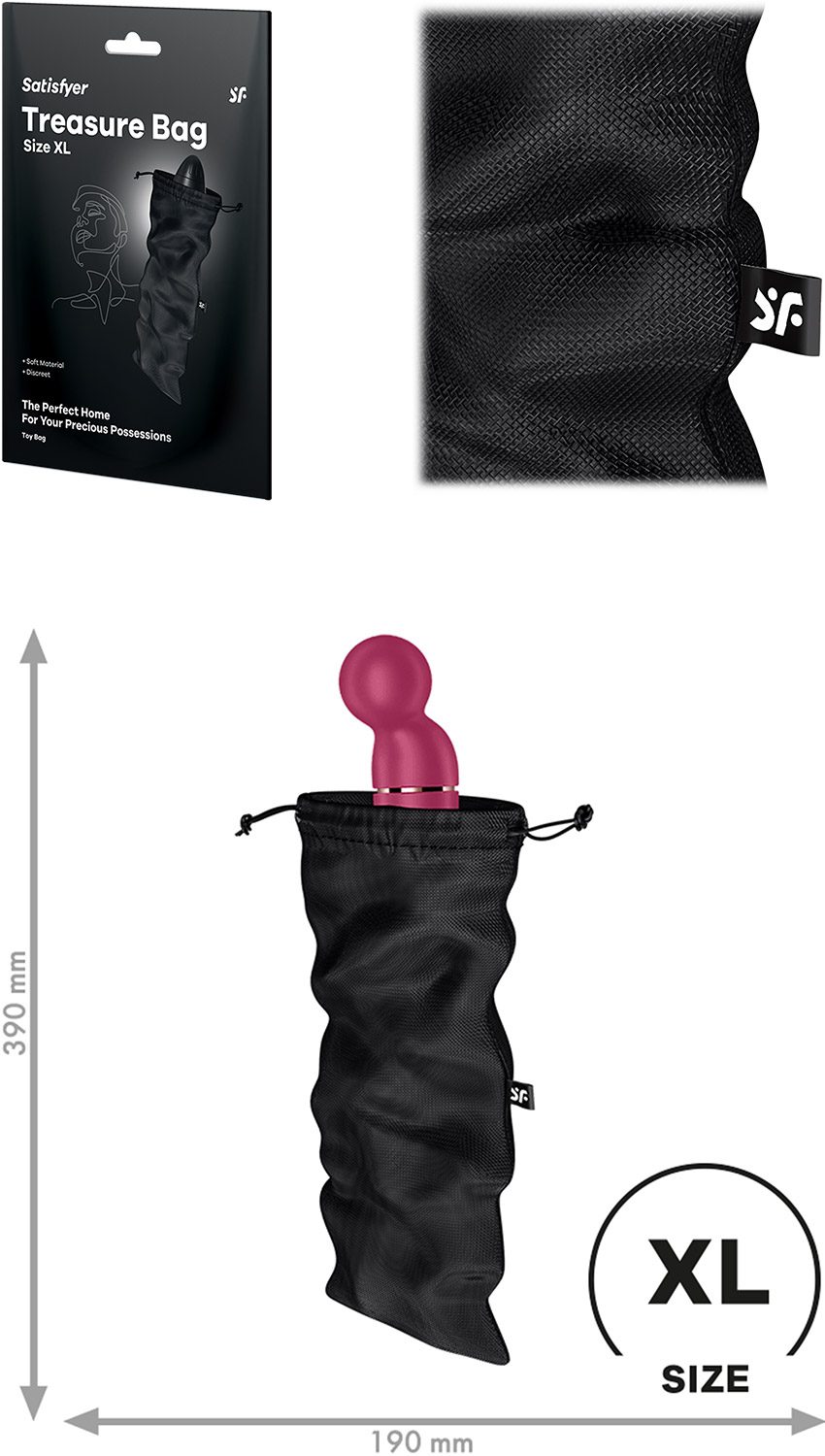 Satisfyer Treasure bag | Sac de rangement pour sextoy | XL