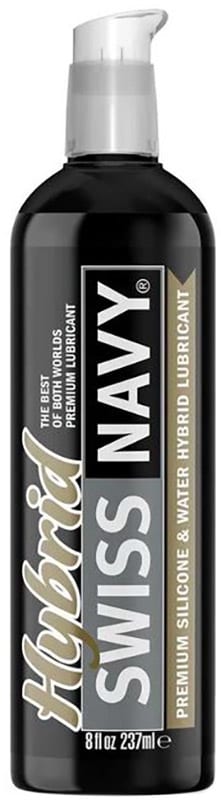 Swiss Navy Hybrid | Lubrifiant à base de silicone et d'eau | 237 ml