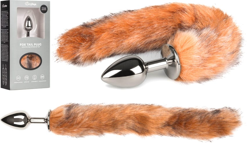 EasyToys Fox Tail | Plug anal en métal avec une douce queue de renard