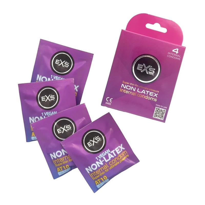 EXS Internal Condoms | Latexfreie interne Kondome | 4x