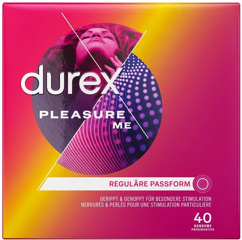 Durex Pleasure Me | 40 Gerippte und genoppte Kondome