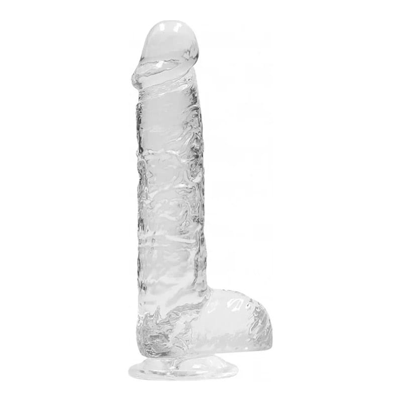 RealRock Crystal Clear | Dildo semi transparent de couleur transparent