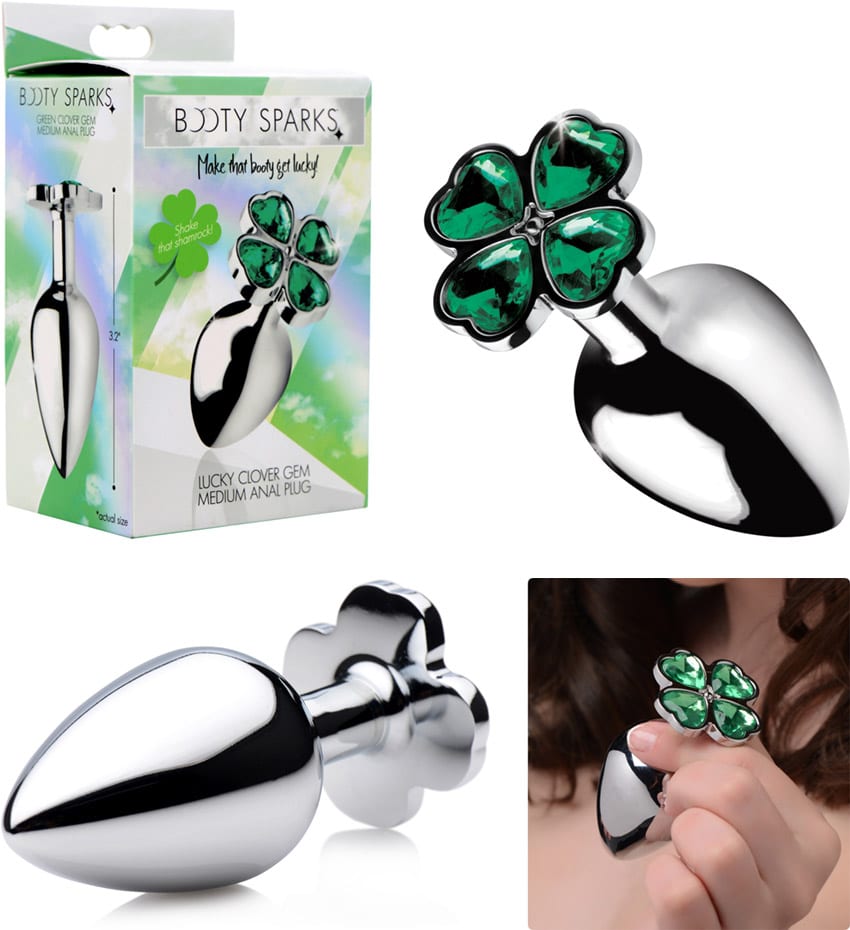 Booty Sparks Lucky Clover | Analplug mit einem glitzernden Kleeblatt