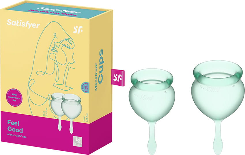 Satisfyer Feel Good | Coupe menstruelle en silicone | 2 pièces