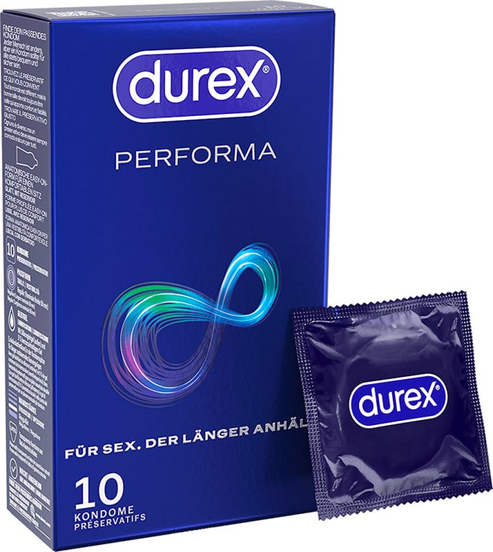Durex Performa | Pack de 10 préservatifs retardants l'éjaculation