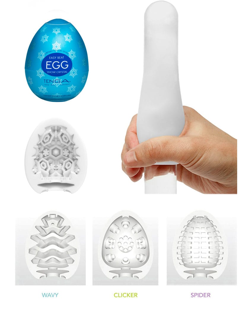Tenga Egg Snow Crystal Cool Edition | Masturbator | Stimulierungshülle