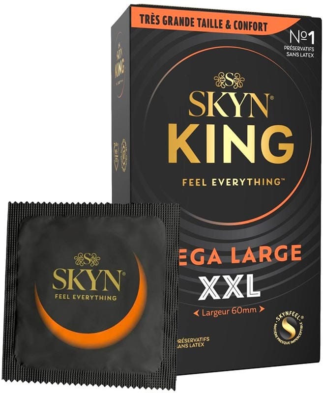 SKYN Mega Large XXL | Préservatifs XXL sans latex | Largeur de 60 mm