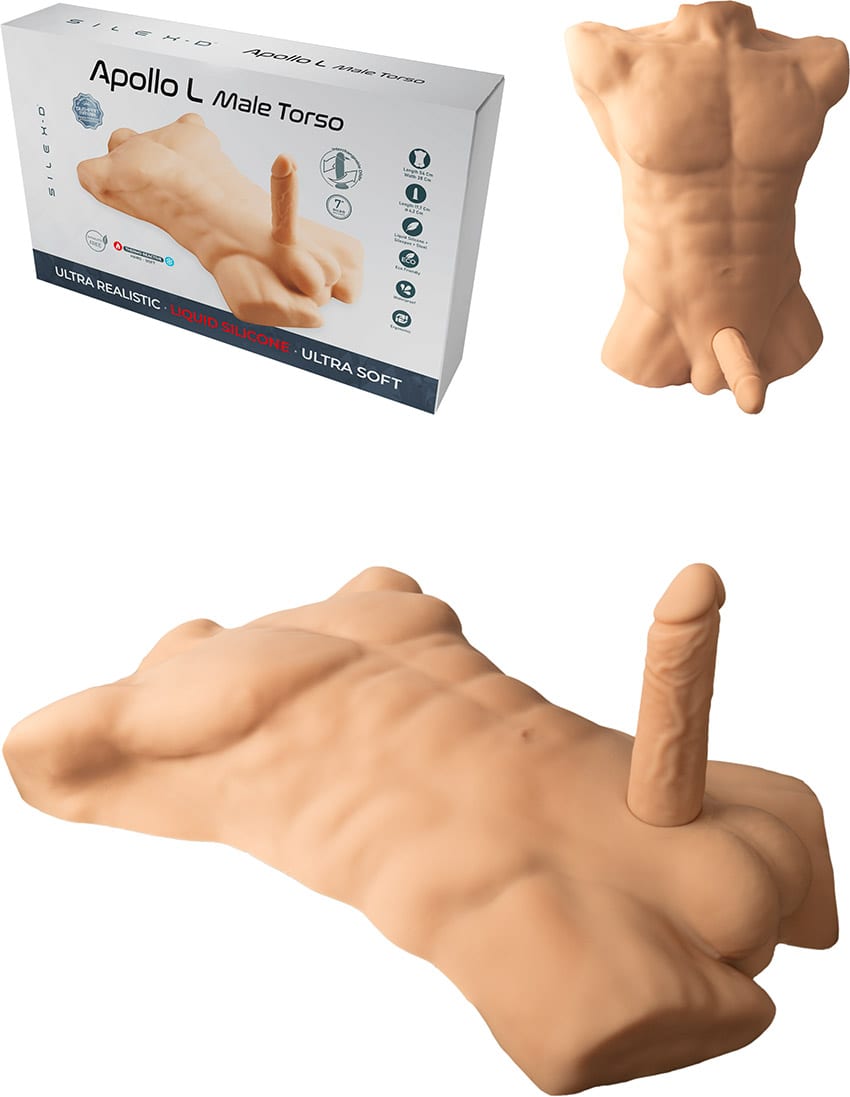 Silex-D Apollo L Male | Masturbateur réaliste | Torse masculin