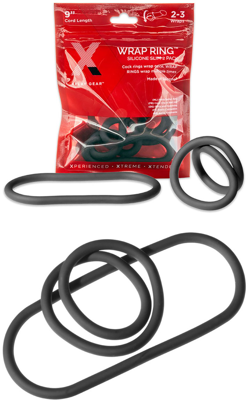 XPlay Gear Wrap Ring | Packung mit 3 dehnbaren Penisringen aus Gummi