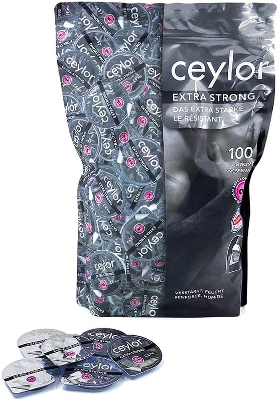 Ceylor Extra Strong | 100 préservatifs en latex extra solides