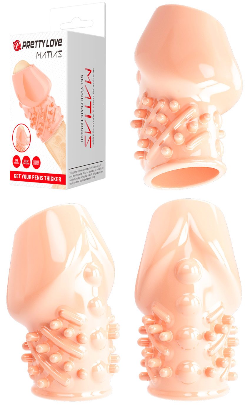 Pretty Love Matias | Gaine réaliste et grossissante pour gland