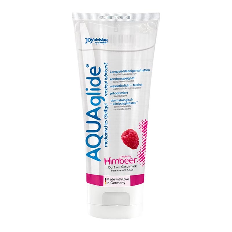 JoyDivision AQUAglide Gleitgel - 100 ml - Himbeer (Wasserbasis)
