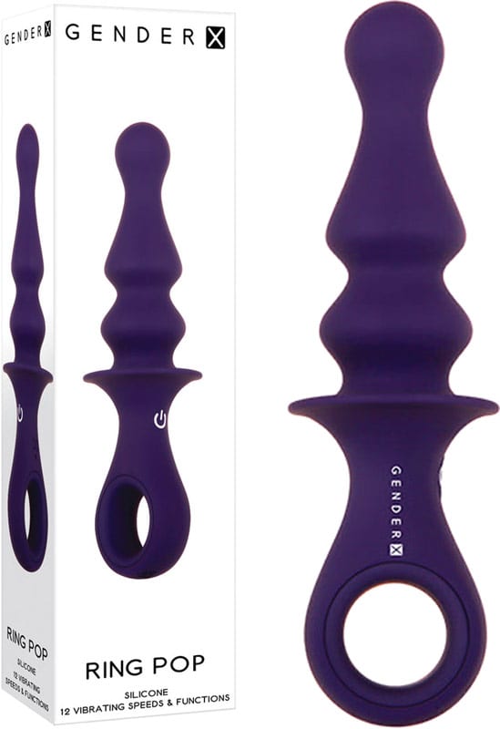 Gender X Ring Pop | Plug anal vibrant | 12 modes de vibration