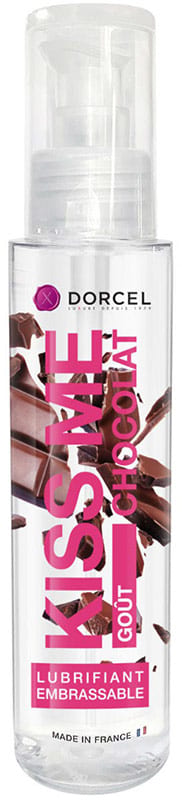 Marc Dorcel Kiss Me | Lubrifiant intime à base d'eau | Goût chocolat