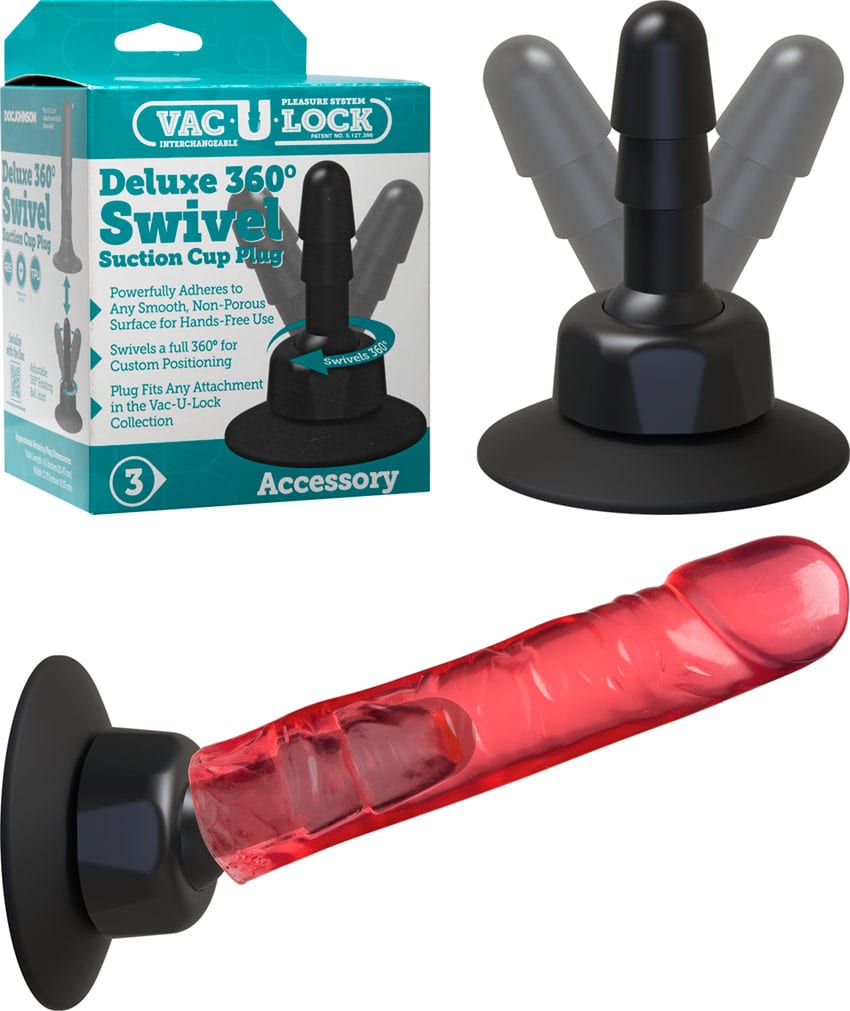 Doc Johnson Vac-U-Lock Swivel | Schwenkbare Saugnapfhalterung | 360°
