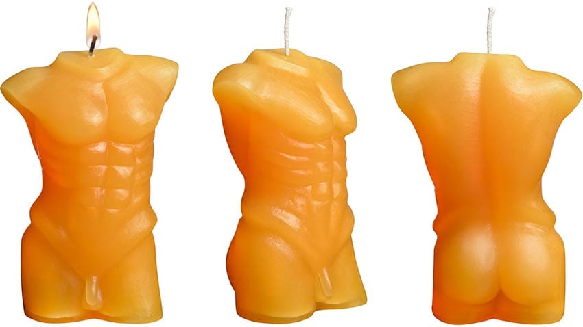 Lacire Gold Torso Form IV | Bougie BDSM en forme de torse masculin