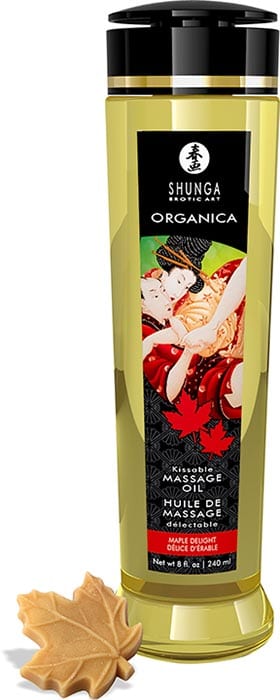Shunga Organica Ahorn Genuss | Leckeres Bio-Massageöl