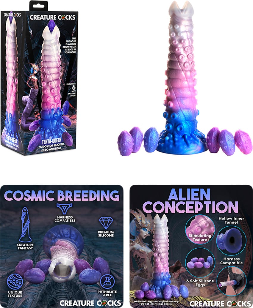 Creature Cocks Tenta-Queen | Strukturierter Dildo | 28 cm