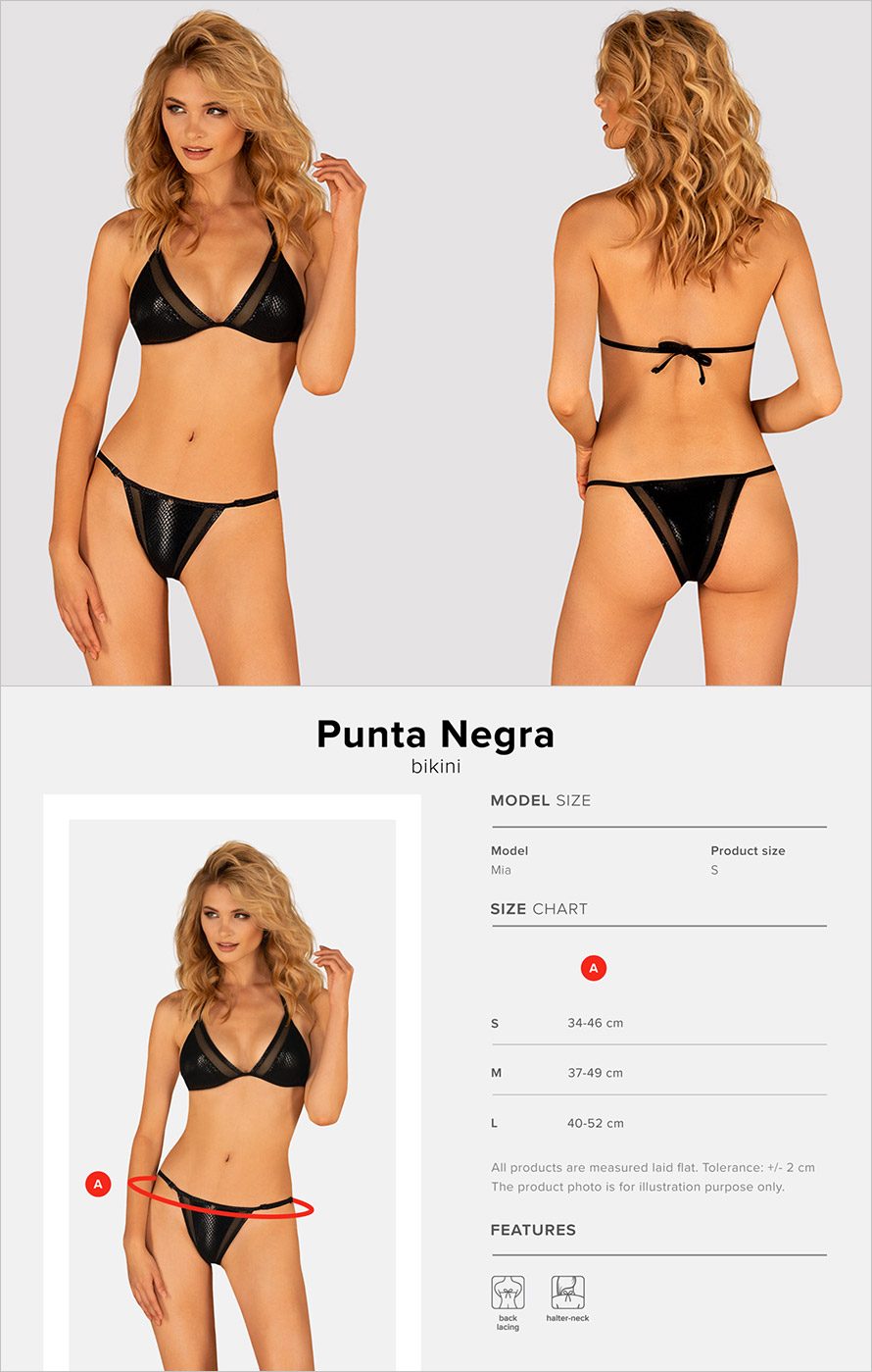 Obsessive Punta Negra | Erotischer Bikini mit Schlangenhautmuster