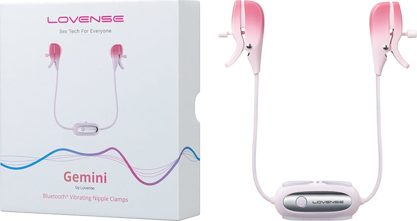 Lovense Gemini | Ferngesteuerte, vibrierende Nippelklemmen