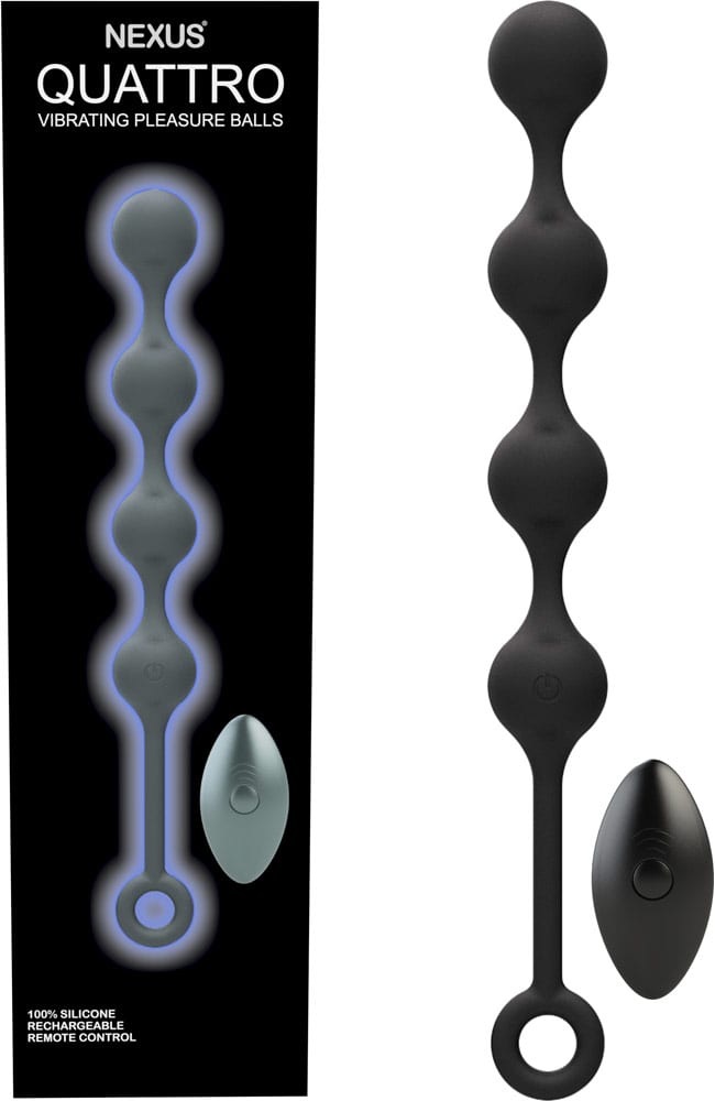 Nexus Quattro | Chapelet anal vibrant en silicone équipé de 4 boules